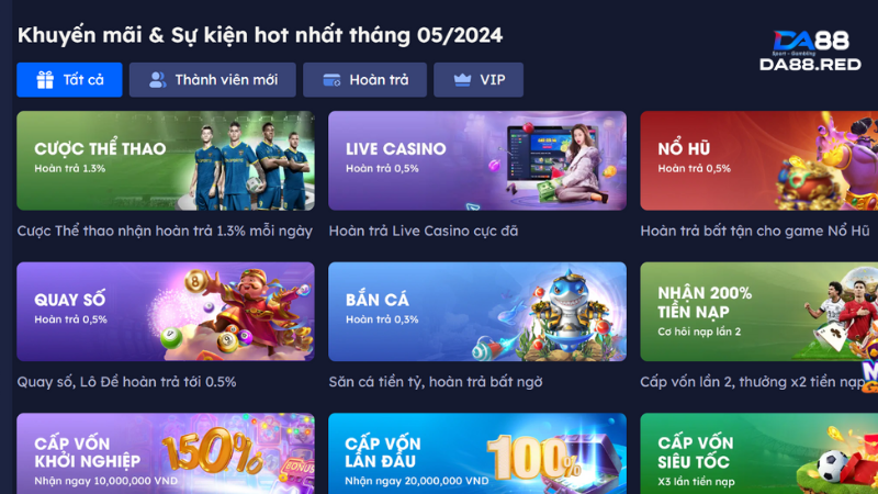 Sảnh T Sports cung cấp đa dạng khuyến mãi