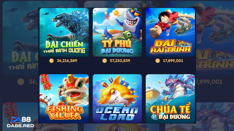 Các tựa game độc đáo tại bắn cá