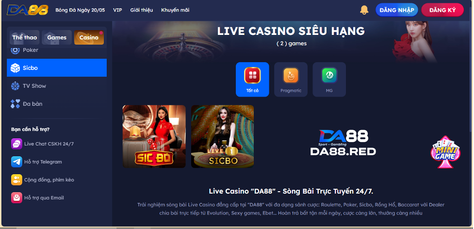 Live casino hoàn trả 0.5% có rất nhiều ưu đãi hấp dẫn