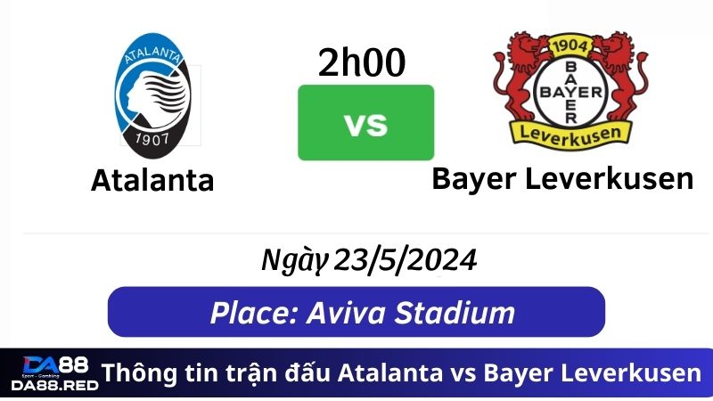 Thông tin trận đấu Atalanta vs Bayer Leverkusen